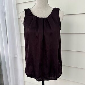 Sleeveless Plum Blouse, Medium, EUC